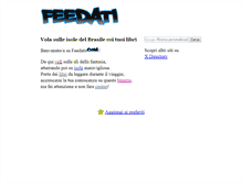 Tablet Screenshot of feedati.com